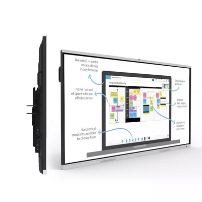 Mobile Electronic Smart Board , IR Touch With 20 Points 4k Interactive Whiteboard